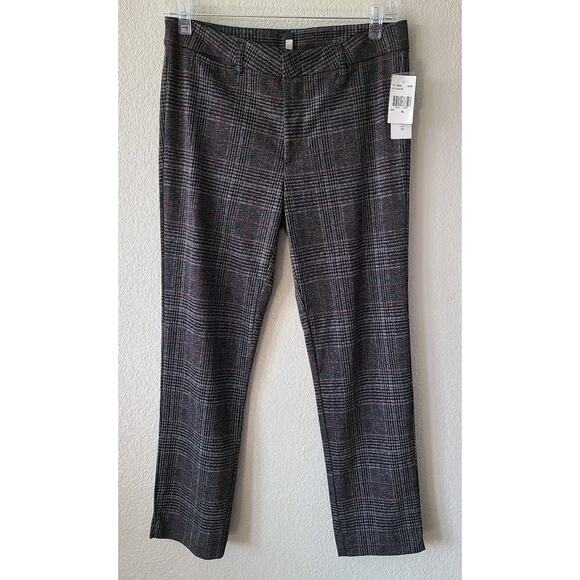Kut from the Kloth Molly Straight Houndstooth Trouser Women Pants 10 NEW Preppy - Picture 1 of 13